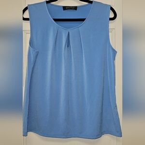 Kasper Sleeveless Blue Blouse